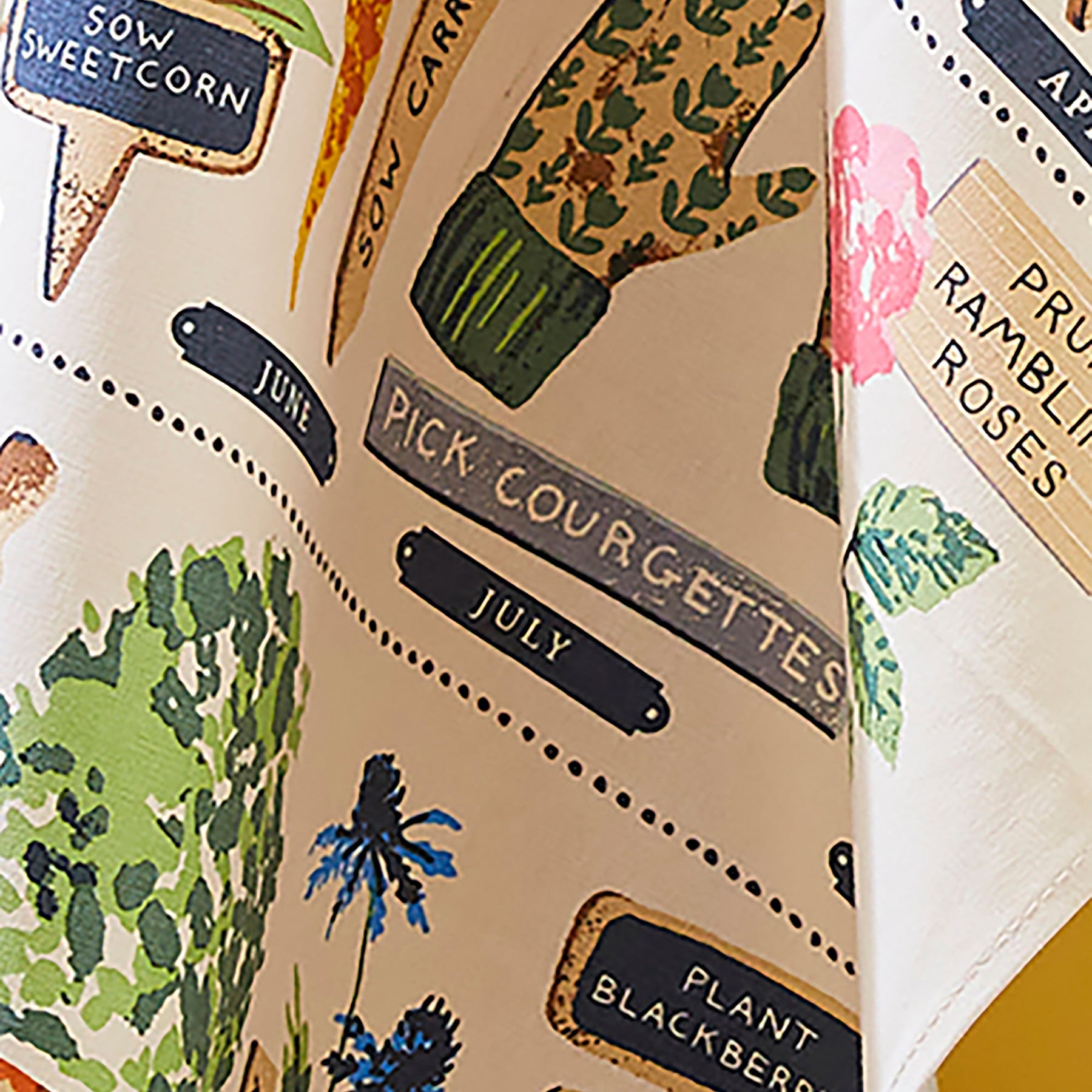 Ulster Weavers Time to Grow Garden Jobs Cotton Tea Towel Green