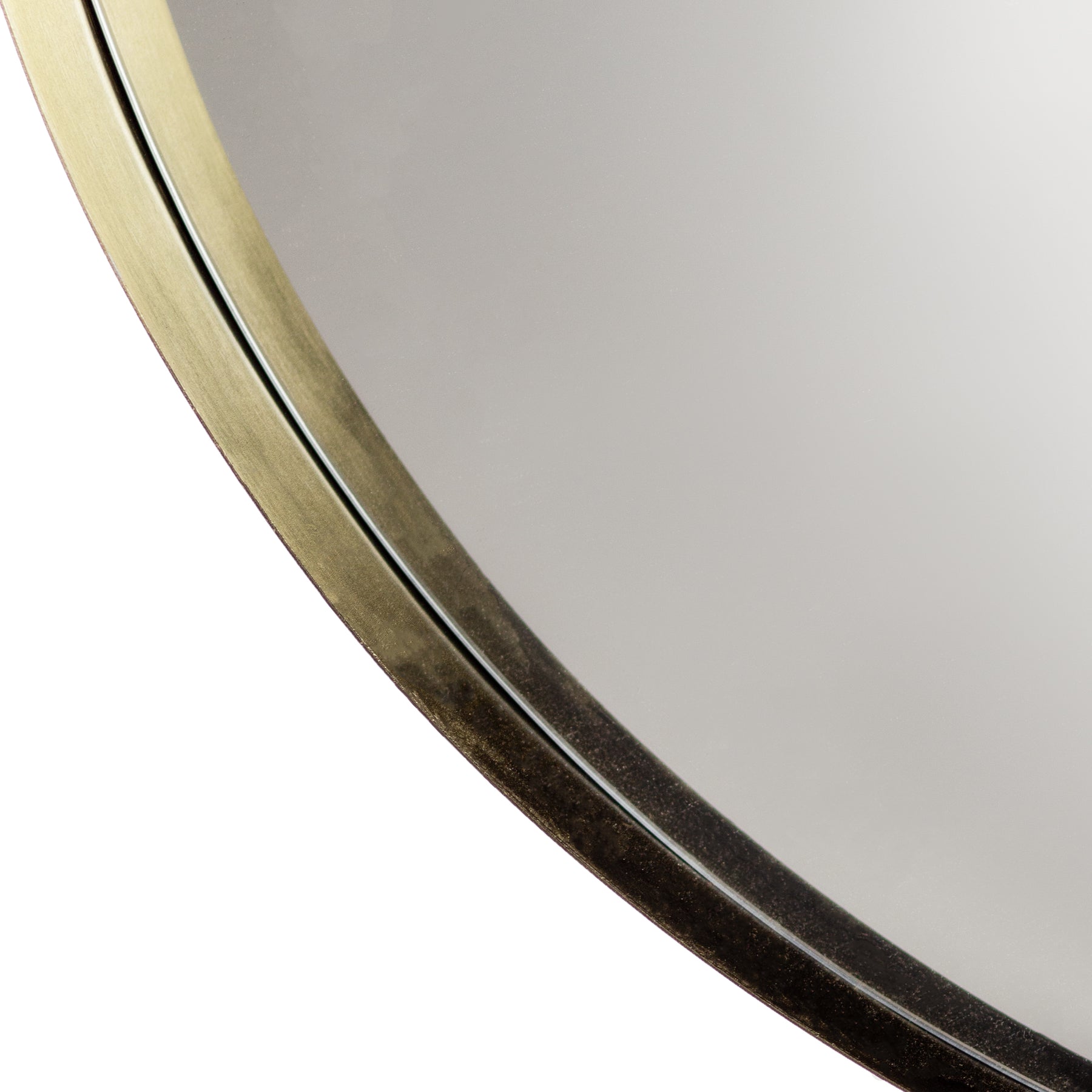 Thin Round Deep Edge Wall Mirror 50cm x 50cm Mirror Brass | Quality ...