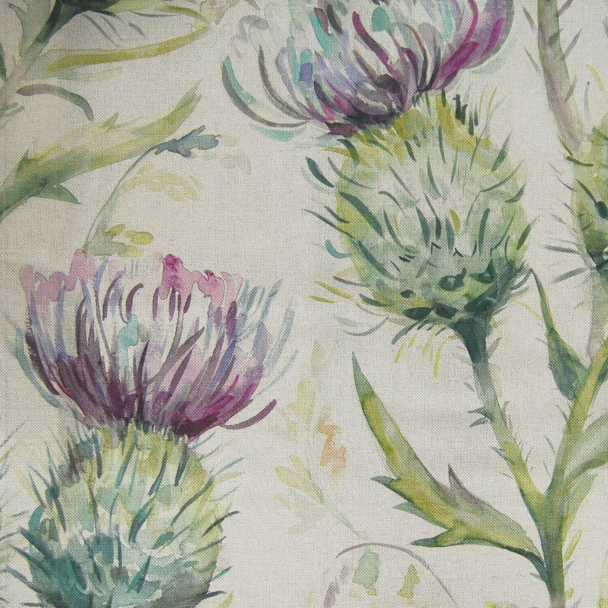 Voyage Maison Thistle Glen Printed Linen Fabric Spring