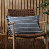 Yard Tide Textured Stripe Outdoor 40cm x 60cm Filled Boudoir Navy