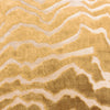 Paoletti Tierra Cut Velvet 50cm x 50cm Filled Cushion Brass