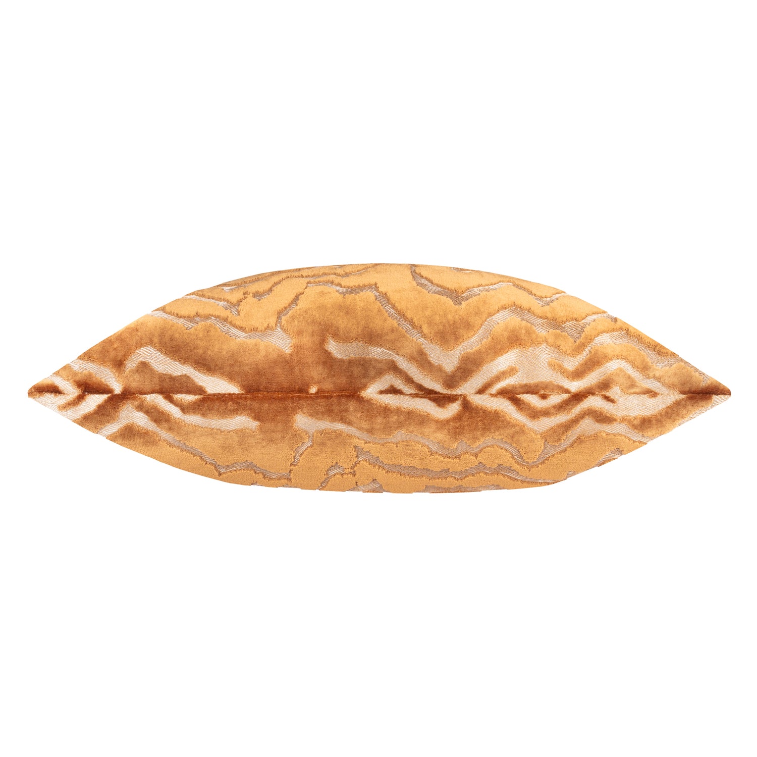 Paoletti Tierra Cut Velvet 50cm x 50cm Filled Cushion Bronze