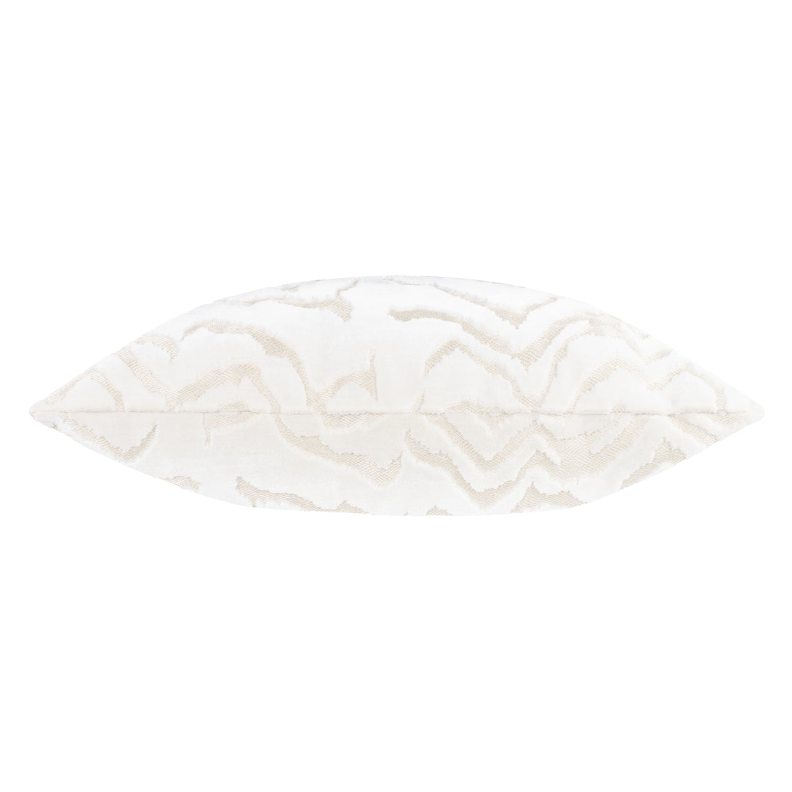 Paoletti Tierra Cut Velvet 50cm x 50cm Filled Cushion White