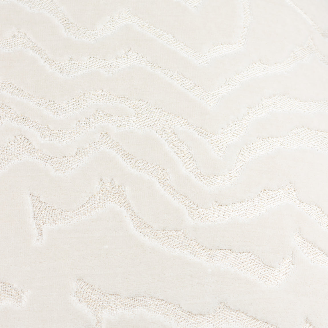 Paoletti Tierra Cut Velvet 50cm x 50cm Filled Cushion White