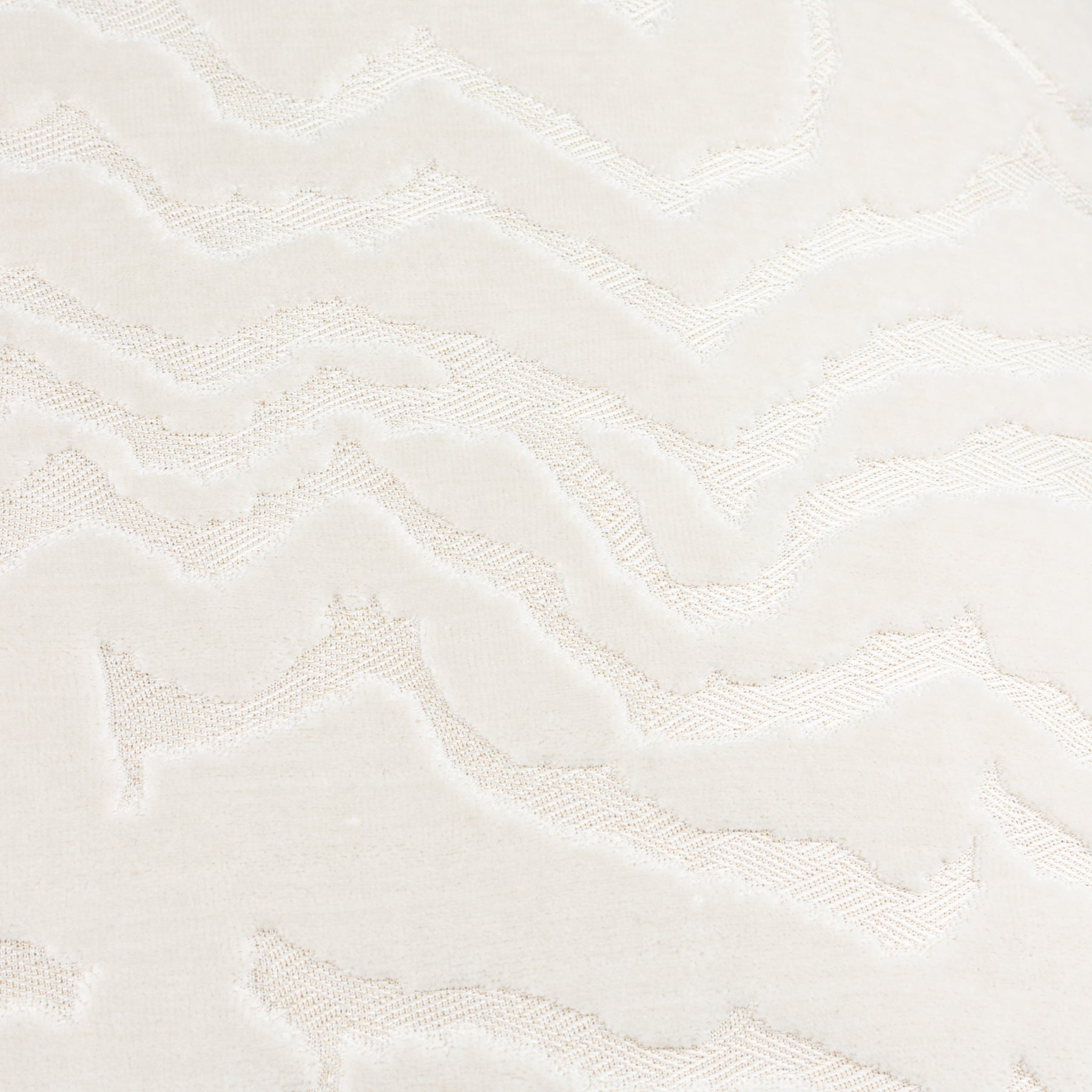 Paoletti Tierra Cut Velvet 50cm x 50cm Filled Cushion White