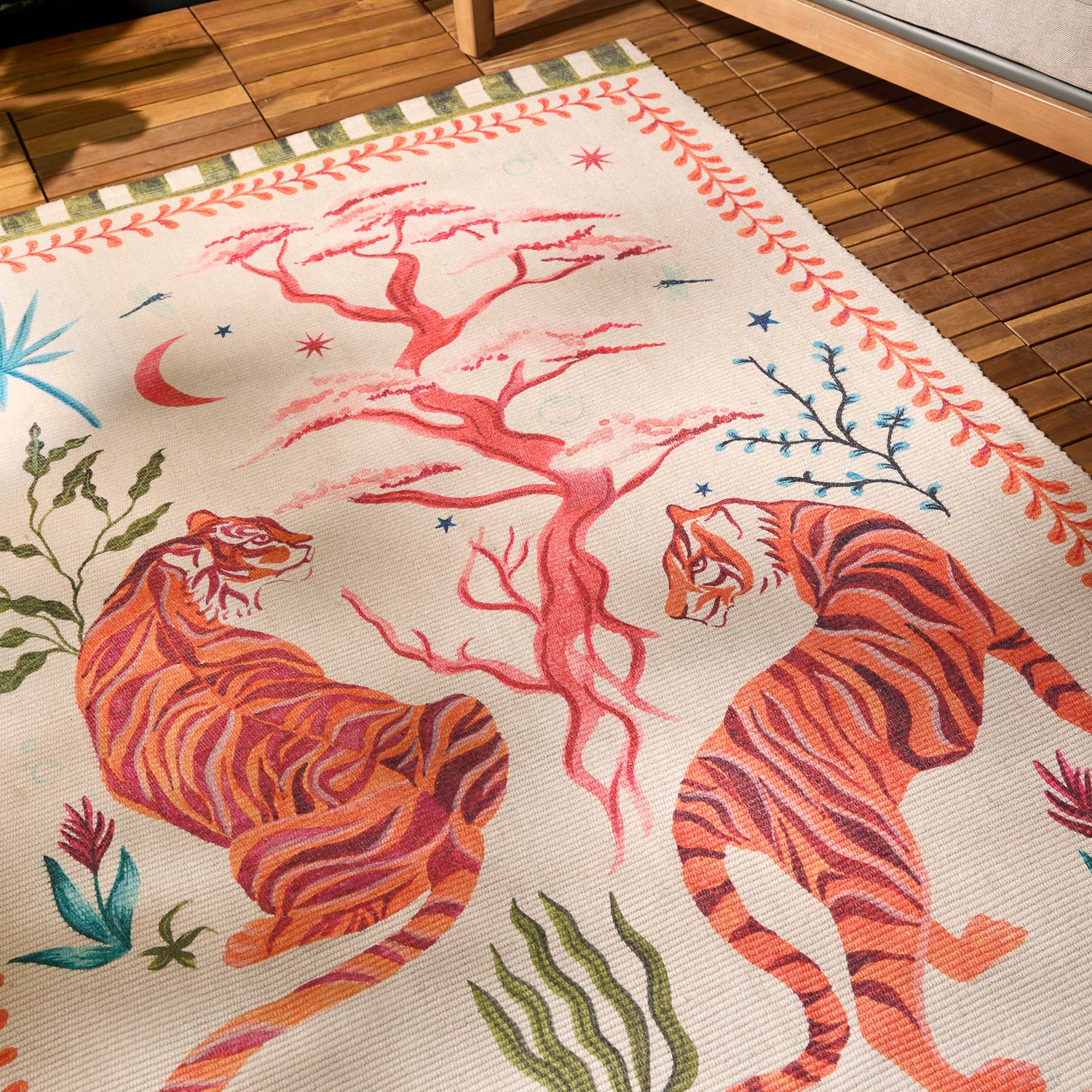 Furn Tiger Dream Outdoor Rug 120cm x 170cm Multicolour