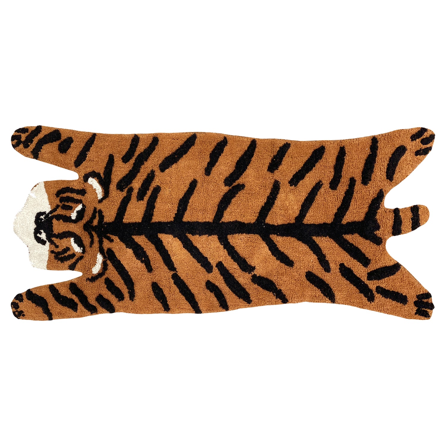 Tiger Cotton Anti Slip Bath Mat Burnt Orange