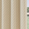 Tokyo Thermal Geometric Embossed Ready Made Eyelet Blockout Curtains Cream