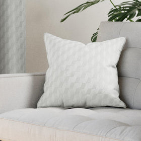 Tokyo Geometric Embossed Filled Cushion 43cm x 43cm Grey
