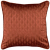 Tokyo Thermal Geometric Embossed Ready Made Eyelet Blockout Curtains Orange