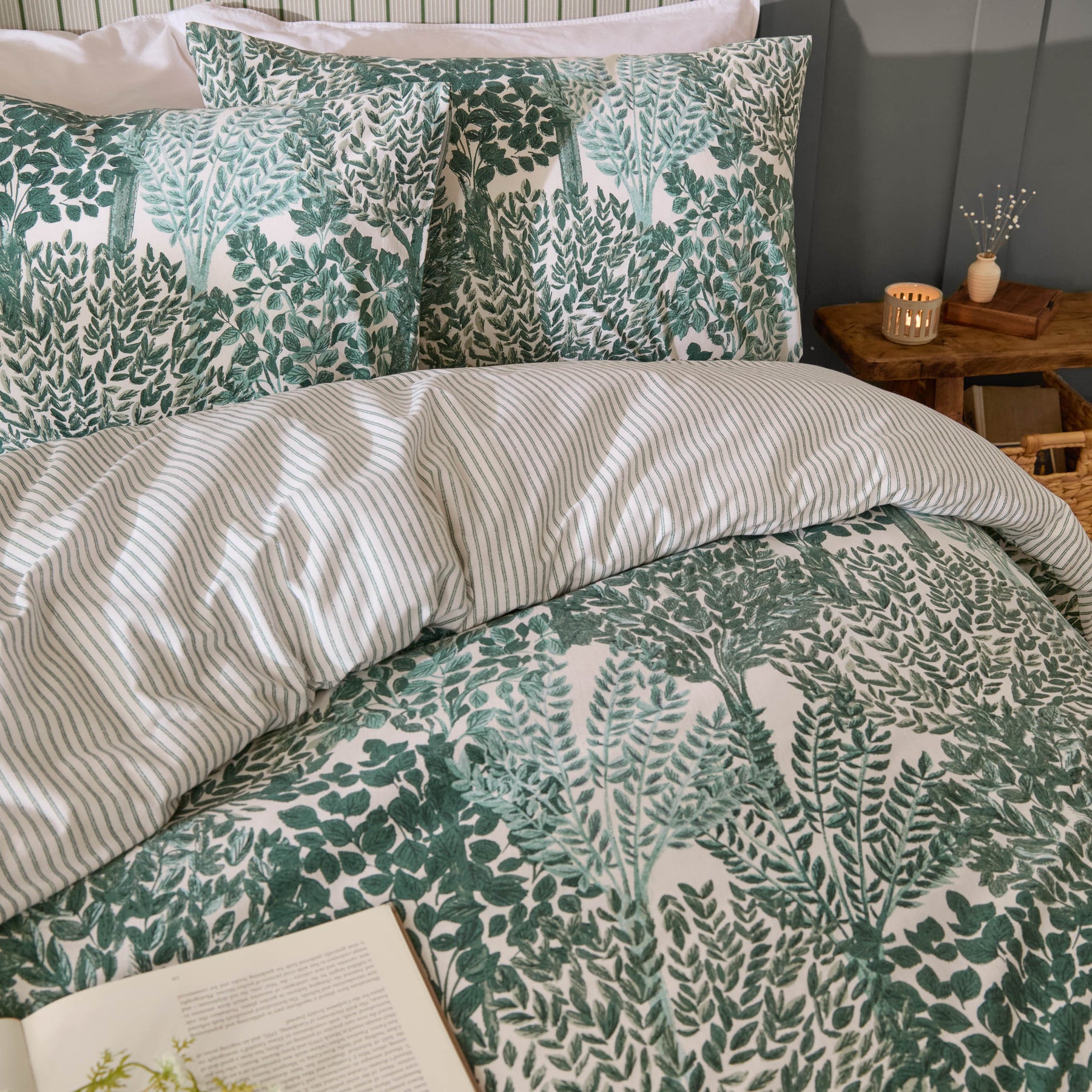 Topiary Duvet Cover Bedding Set Green