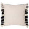 Yard Torode Woven Fringed Trim 45cm x 45cm Filled Cushion Black