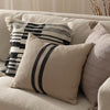 Yard Torode Woven Fringed Trim 45cm x 45cm Filled Cushion Black