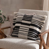 Yard Torode Woven Fringed Trim 45cm x 45cm Filled Cushion Black