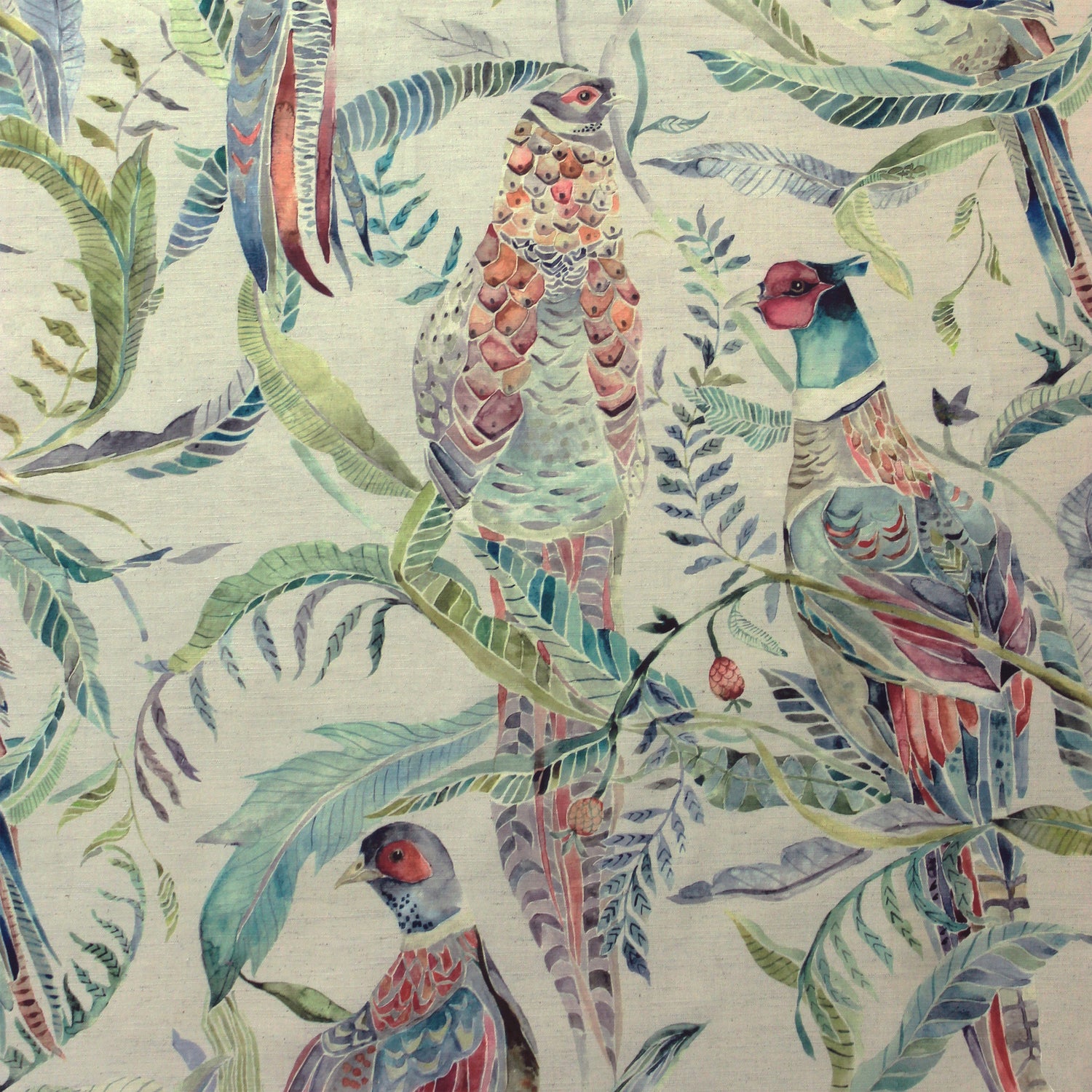 Voyage Maison Torrington Printed Cotton Fabric Pomegranate