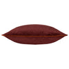 Paoletti Torto Velvet Piped Velvet 30cm x 60cm Filled Cushion Marsala Red Russet