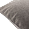 Paoletti Torto Velvet Piped 50cm x 50cm Filled Cushion Charcoal Silver