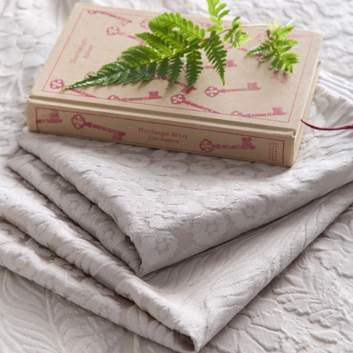 Appletree Toria Jacquard Duvet Cover Bedding Set Stone