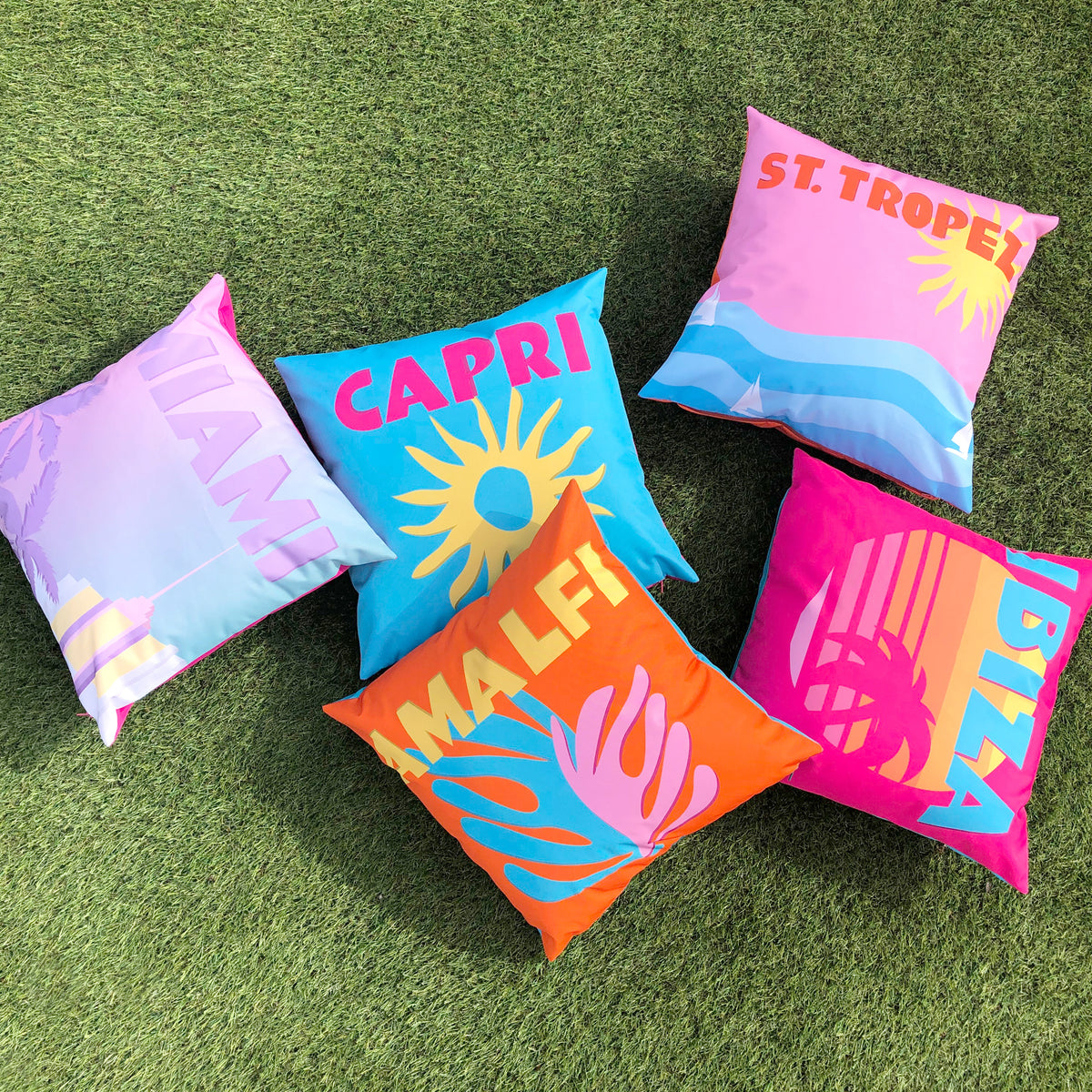Tropez Outdoor Filled Cushion 43cm x 43cm Multi