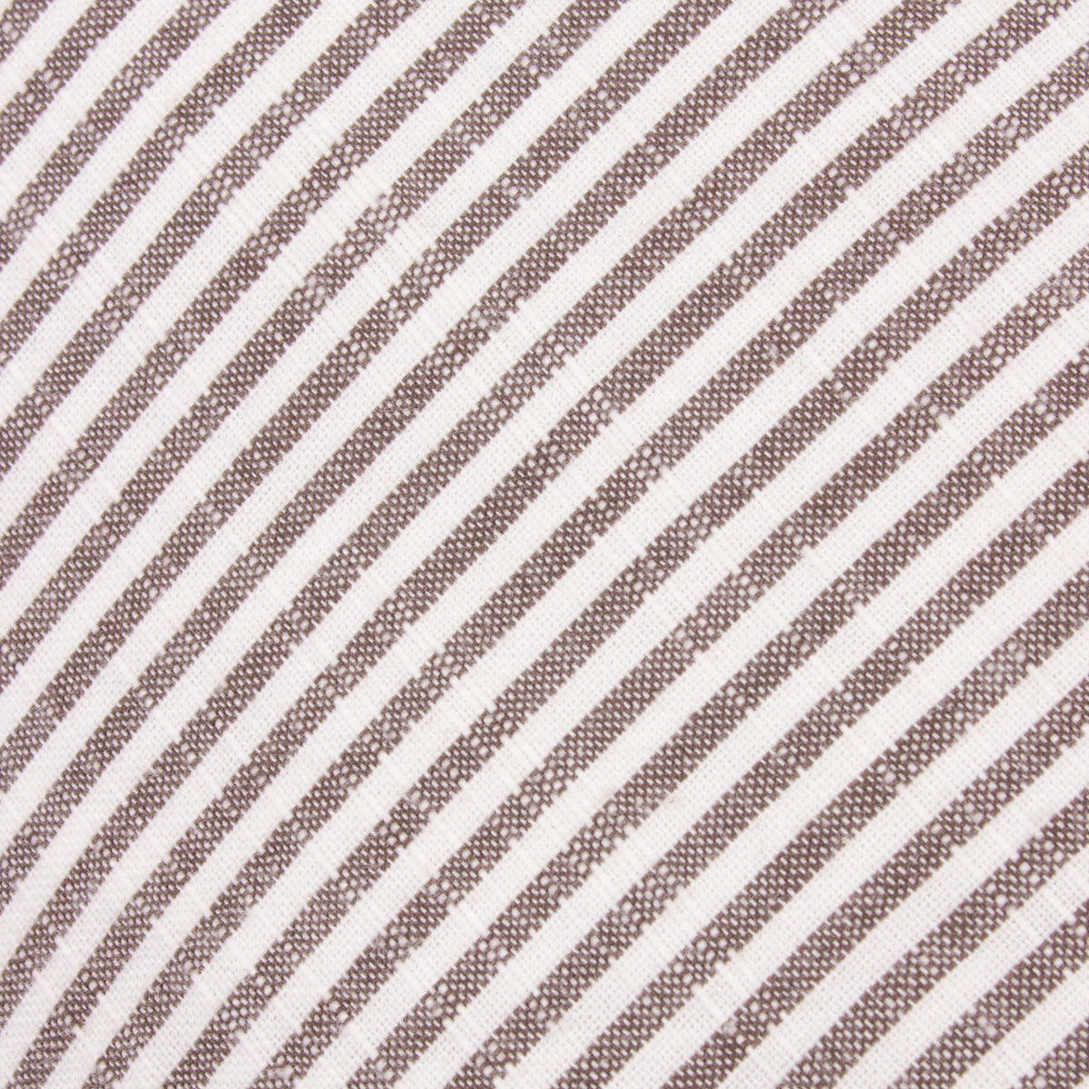 Yard Truro Striped Cotton 45cm x 45cm Filled Cushion Chocolate
