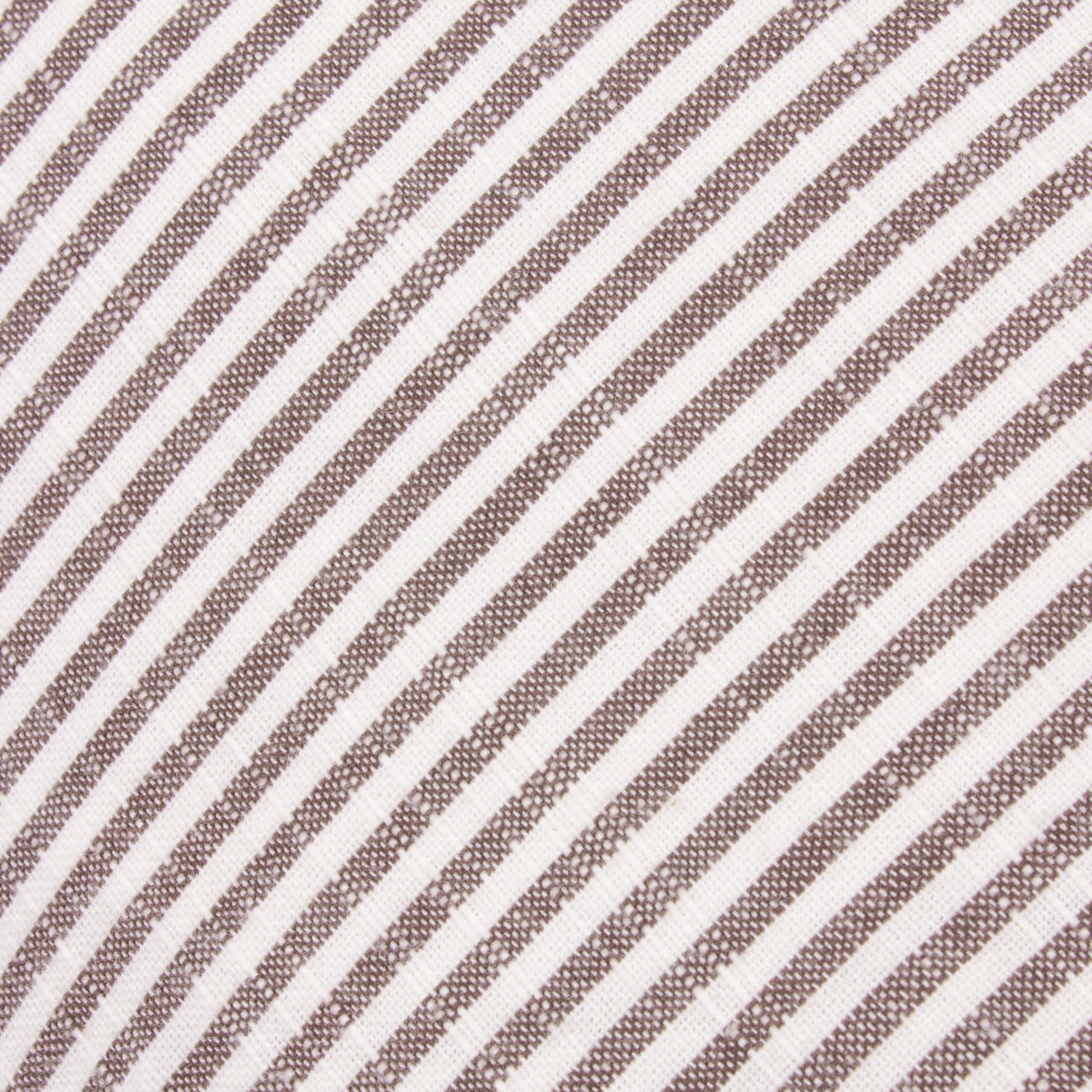 Yard Truro Striped Cotton 45cm x 45cm Filled Cushion Chocolate