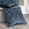 Curtina Trinity Jacquard Filled Cushion 43cm x 43cm Blue