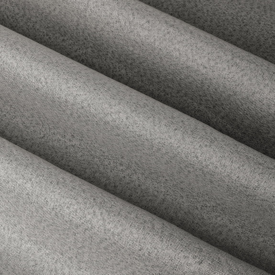 Furn Ultimate Textured Woven Ready Made Eyelet Blackout Curtains Grey