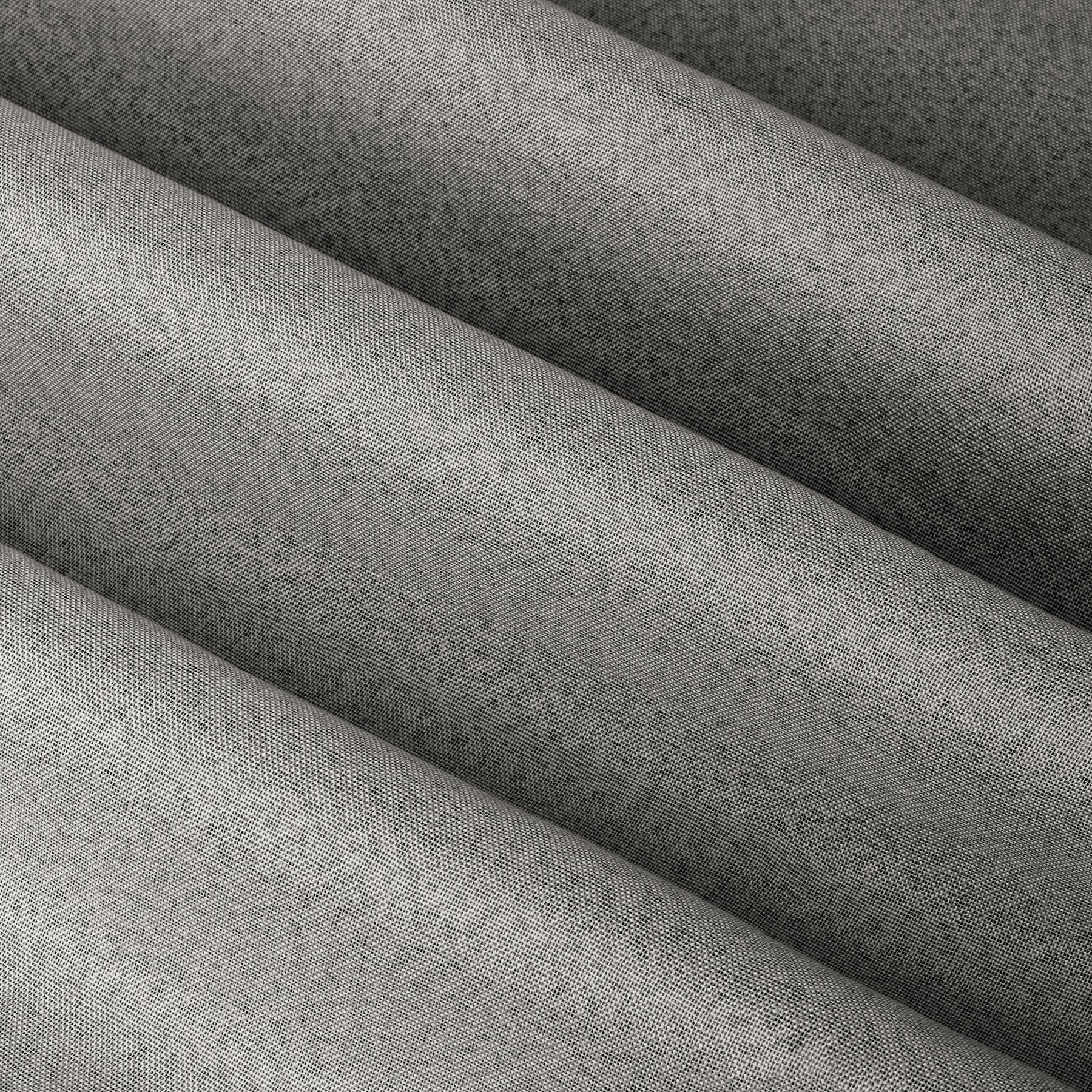 Furn Ultimate Textured Woven Ready Made Eyelet Blackout Curtains Grey