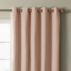 Furn Ultimate Textured Woven Ready Made Eyelet Blackout Curtains Pink