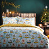 Furn Twelve Days Of Christmas Duvet Cover Bedding Set Blue