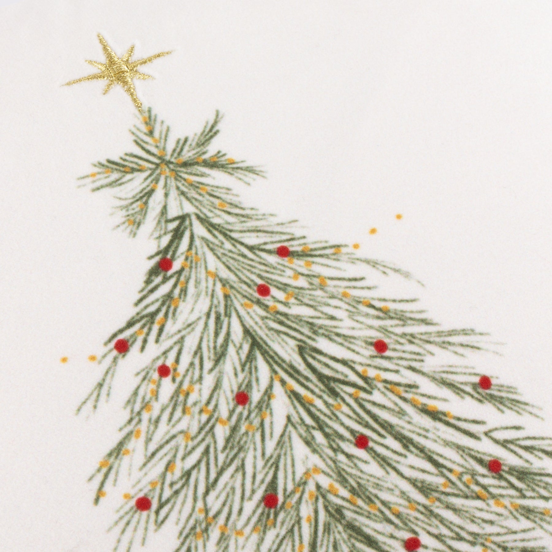 Twinkling Tree 30cm x 50cm Filled Cushion Green