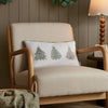 Twinkling Tree 30cm x 50cm Filled Cushion Green