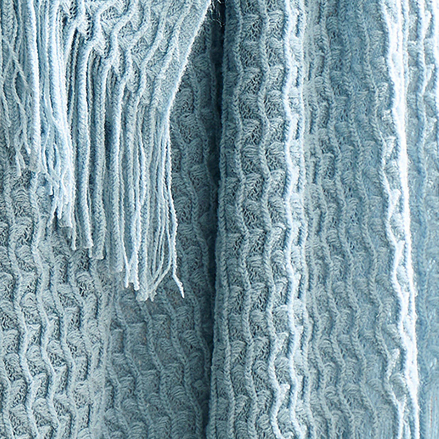 Appletree Textured Knit Heavy Weight 130cm x 180cm Throw Blue