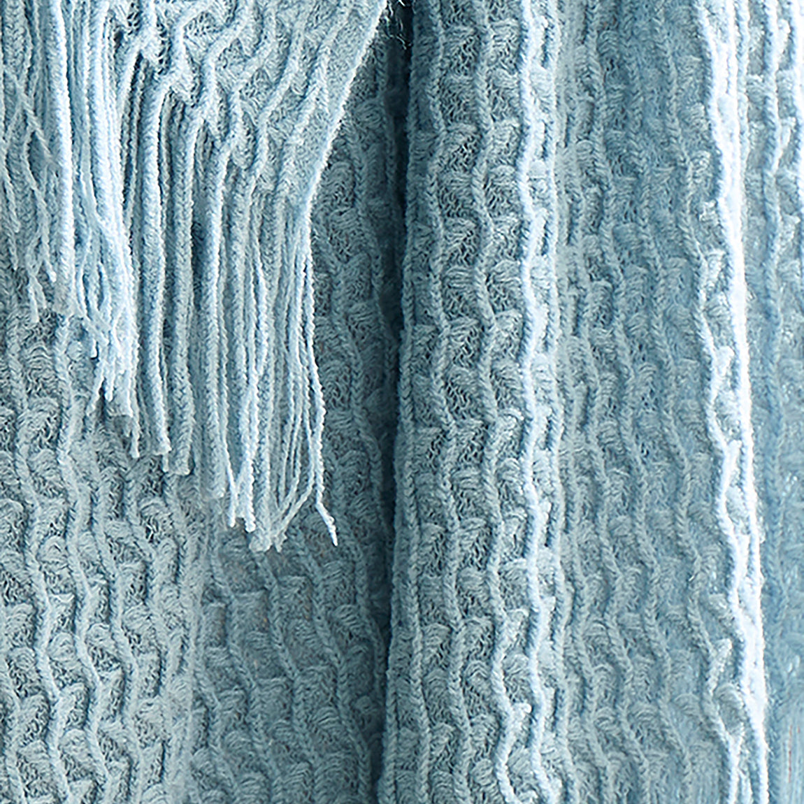 Appletree Textured Knit Heavy Weight 130cm x 180cm Throw Blue