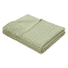 Appletree Textured Knit Heavy Weight 130cm x 180cm Throw Green