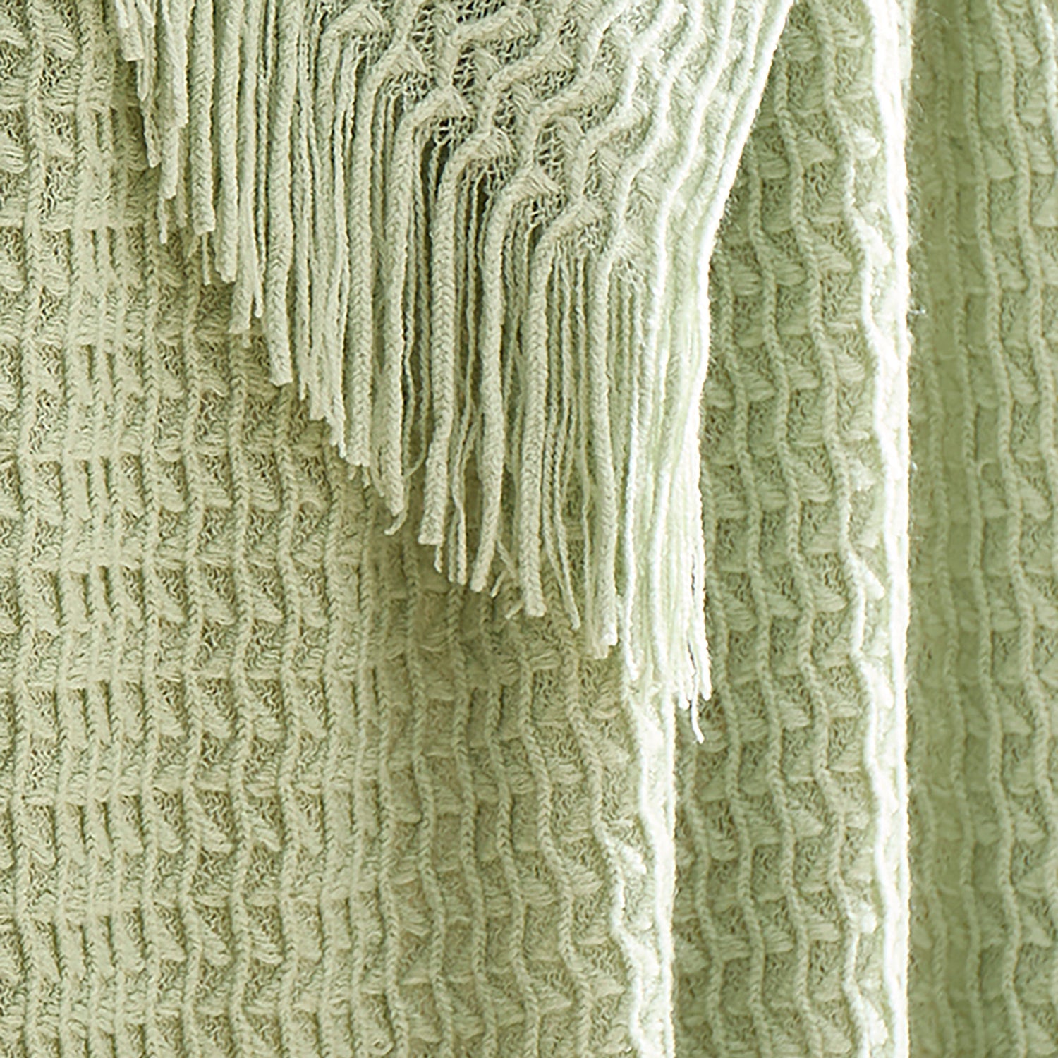 Appletree Textured Knit Heavy Weight 130cm x 180cm Throw Green