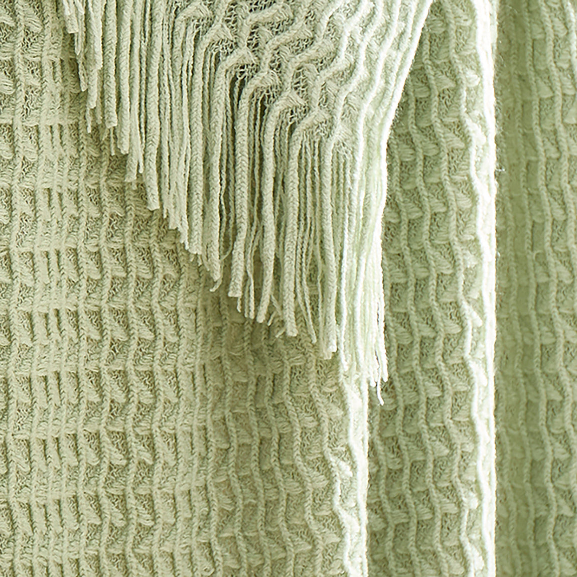 Appletree Textured Knit Heavy Weight 130cm x 180cm Throw Green