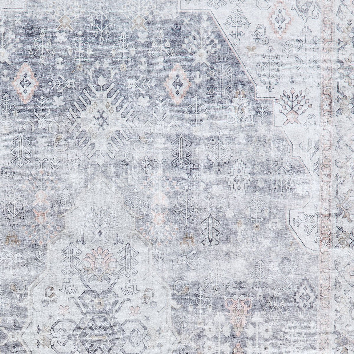 Tabriz H1156 Vintage Washable 120cm x 170cm Rug Grey