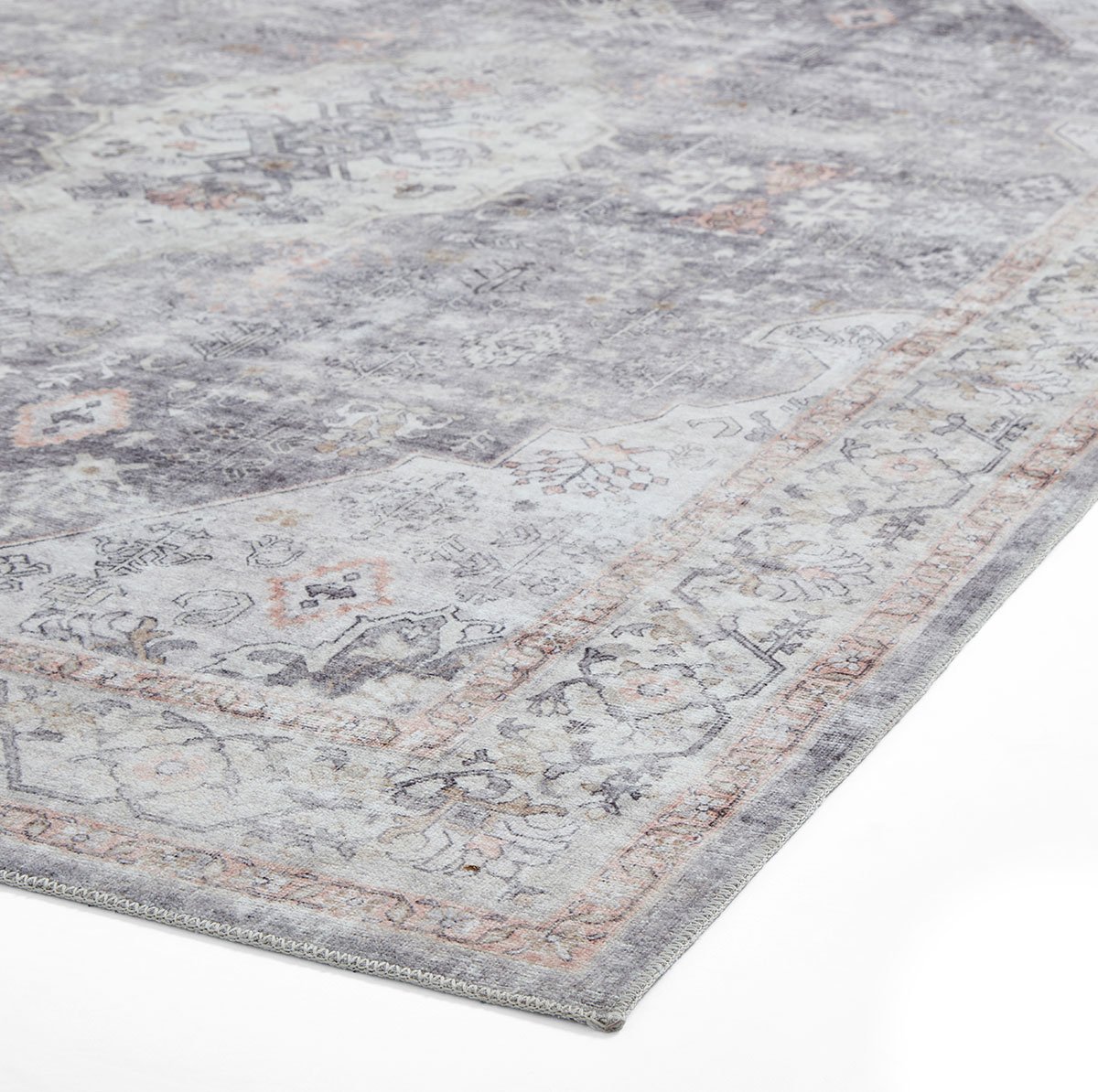 Tabriz H1156 Vintage Washable 120cm x 170cm Rug Grey