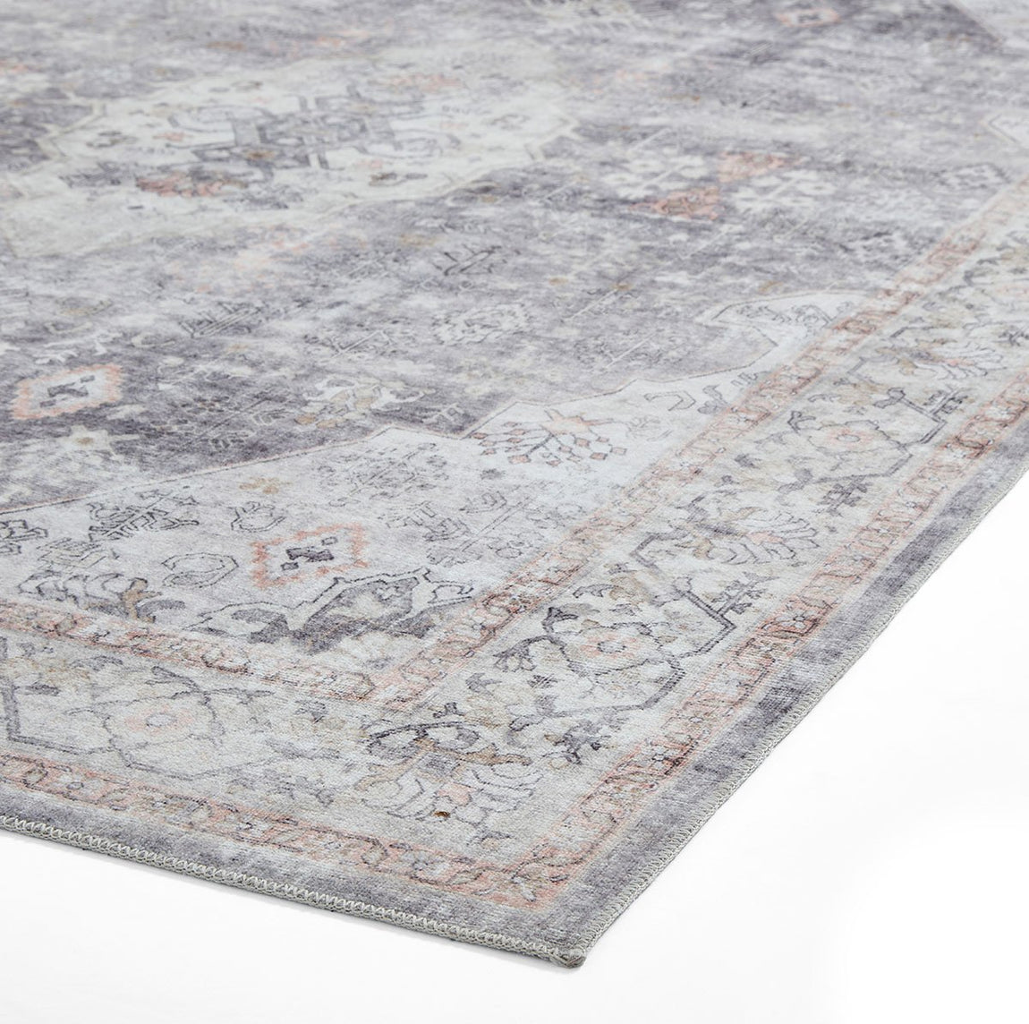 Tabriz H1156 Vintage Washable 120cm x 170cm Rug Grey