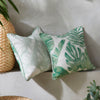 Dreams & Drapes Tahiti Outdoor Filled Cushion 43cm x 43cm Green