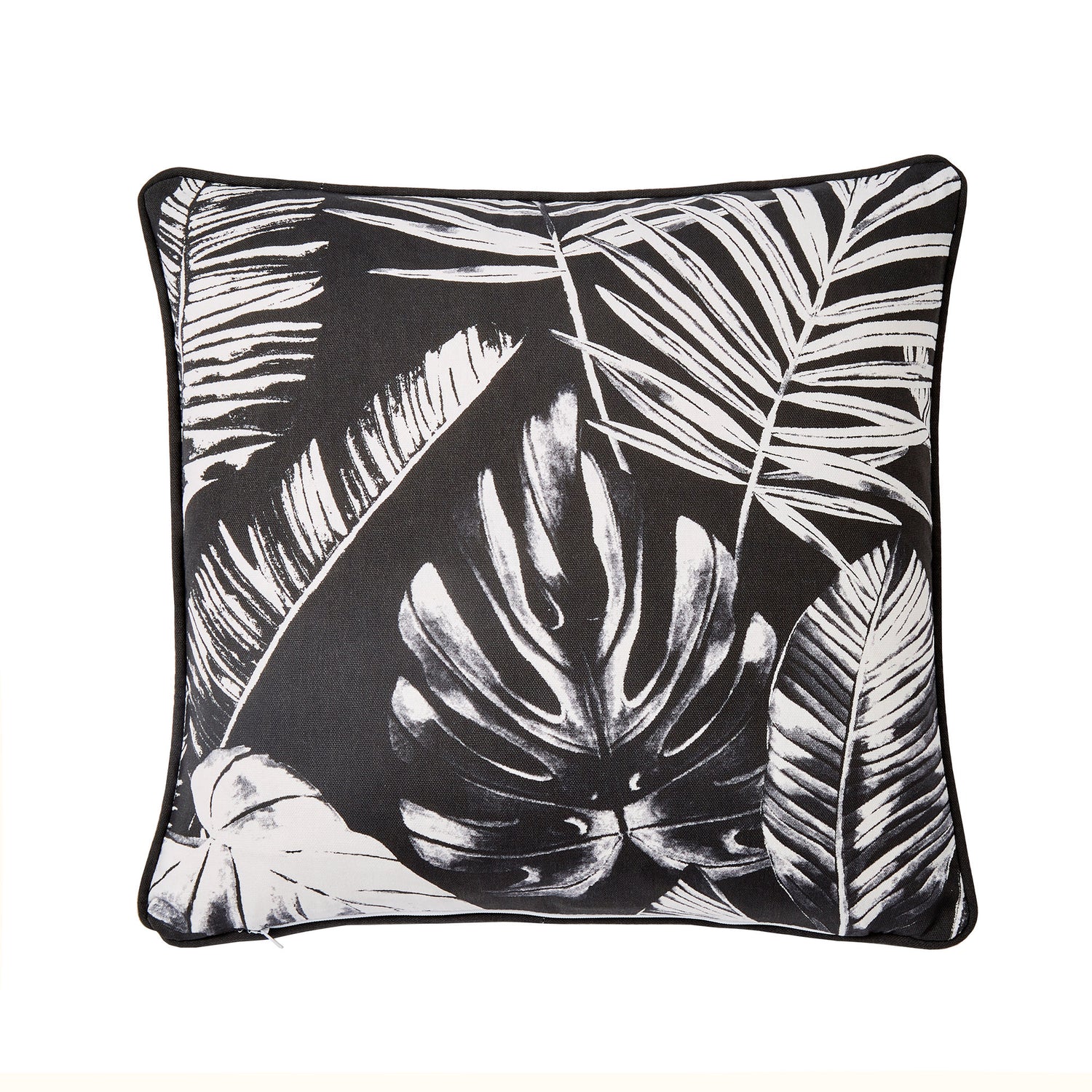 Dreams & Drapes Tahiti Outdoor Filled Cushion 43cm x 43cm Silver