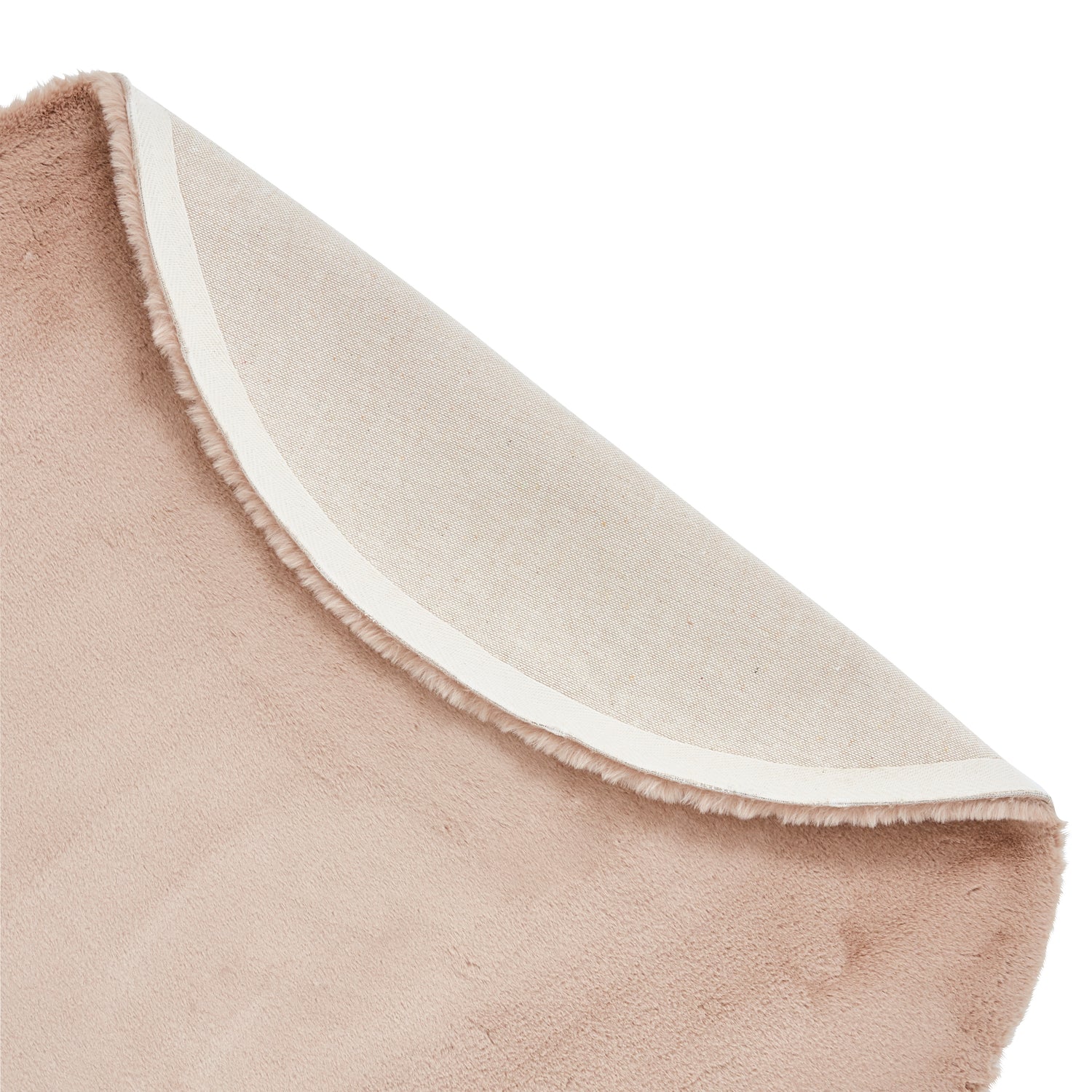 Teddy 120cm x 120cm Circle Rug Mink