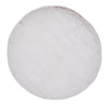 Teddy 120cm x 120cm Circle Rug Silver