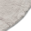 Teddy 120cm x 120cm Circle Rug Silver