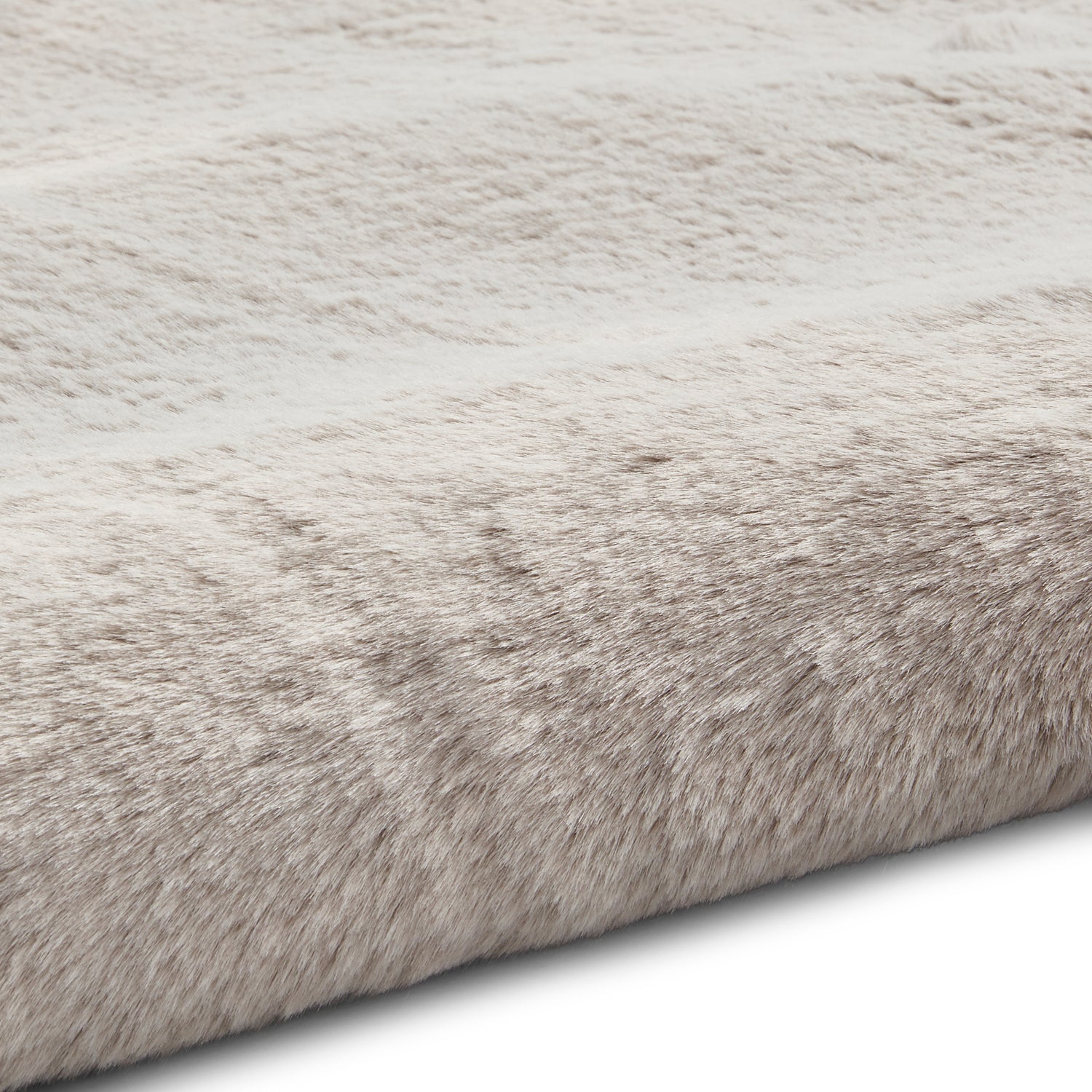 Teddy 120cm x 120cm Circle Rug Silver