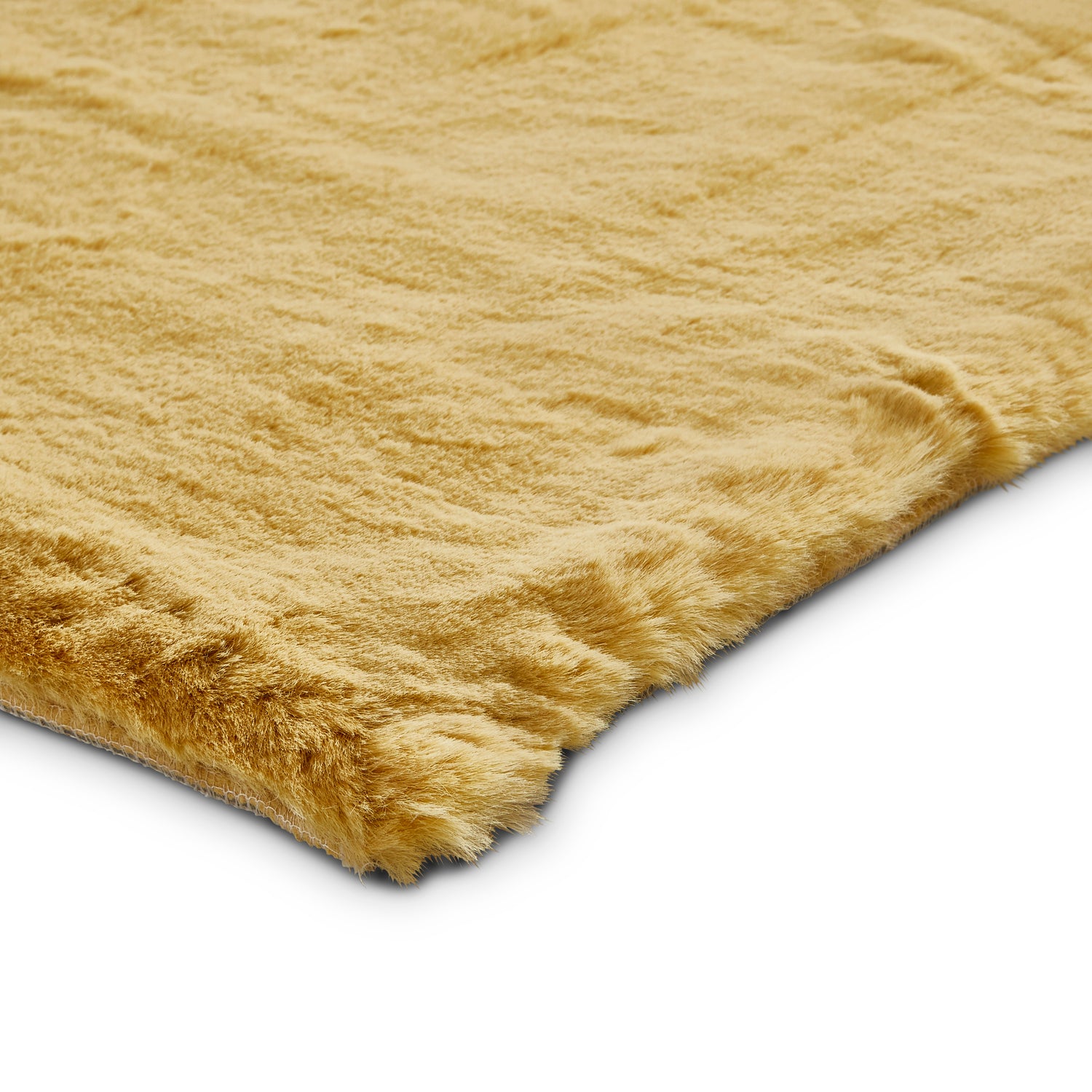 Teddy 120cm x 120cm Circle Rug Yellow