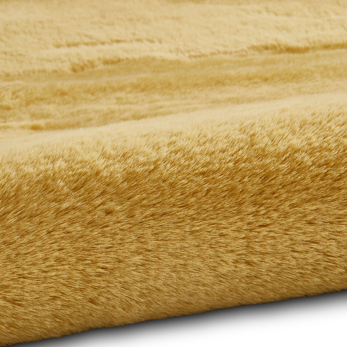 Teddy 120cm x 120cm Circle Rug Yellow