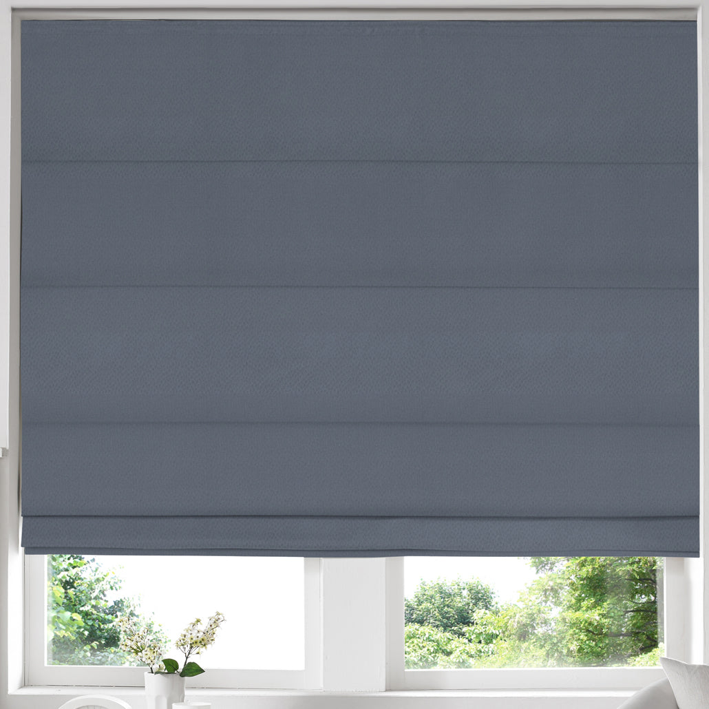 Texas Made to Measure Roman Blind Denim