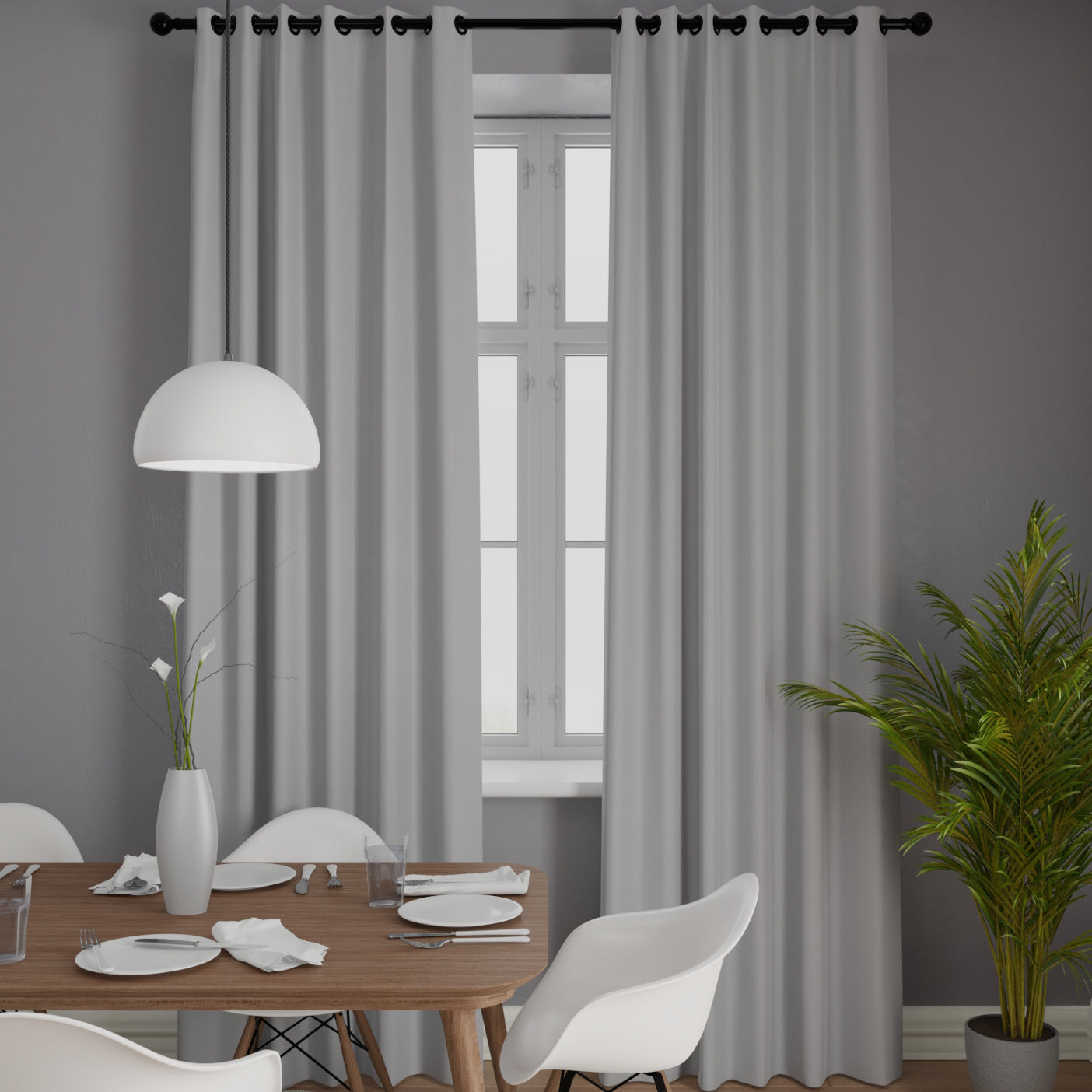 Texas Made to Measure Curtain Silver
